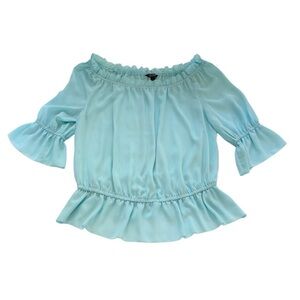 Lauren Ralph Lauren Light Blue Blouse